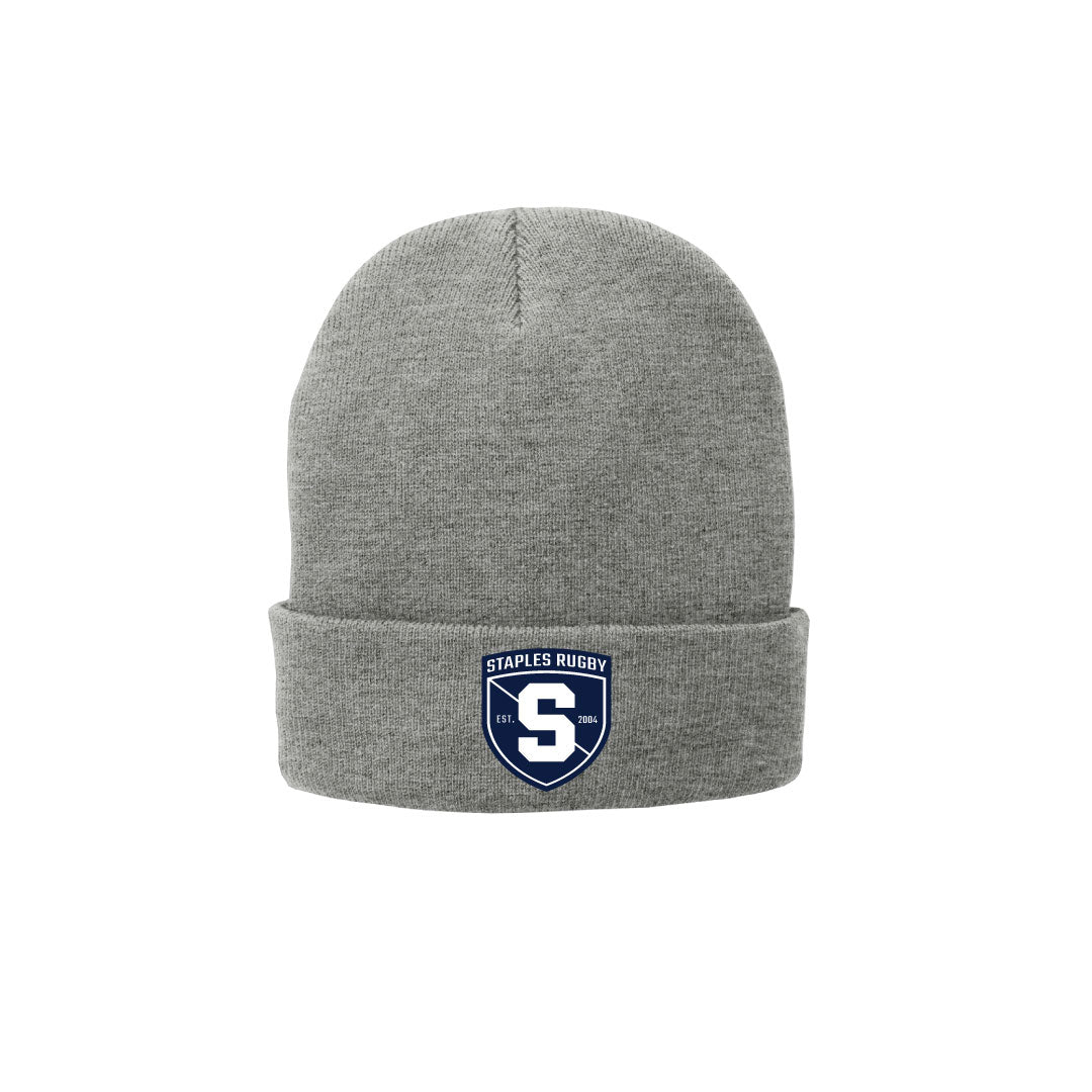 Staples Rugby Cuff Beanie Logowear Staples Rugby Grey