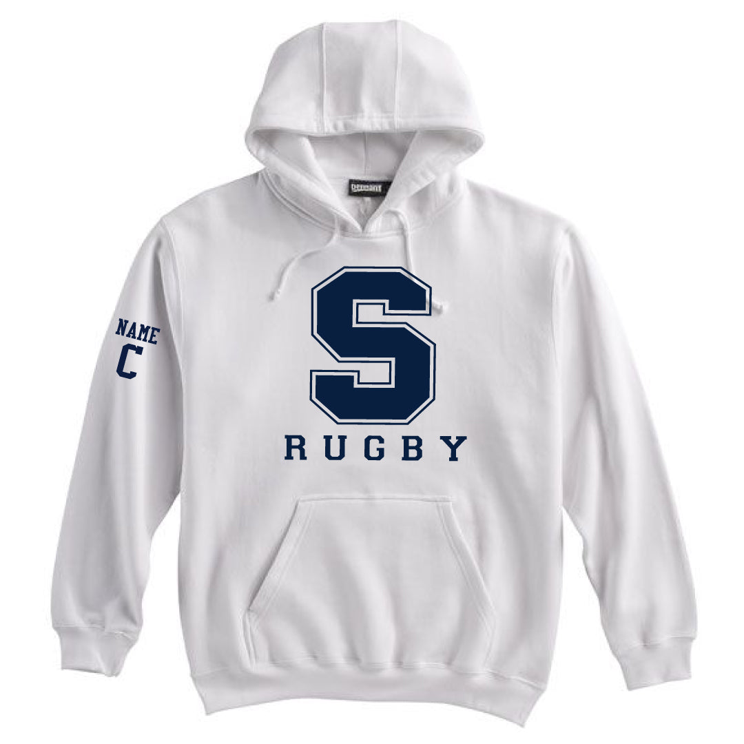 Staples Rugby Hooded Sweatshirt Logowear Staples Rugby White Adult XS 