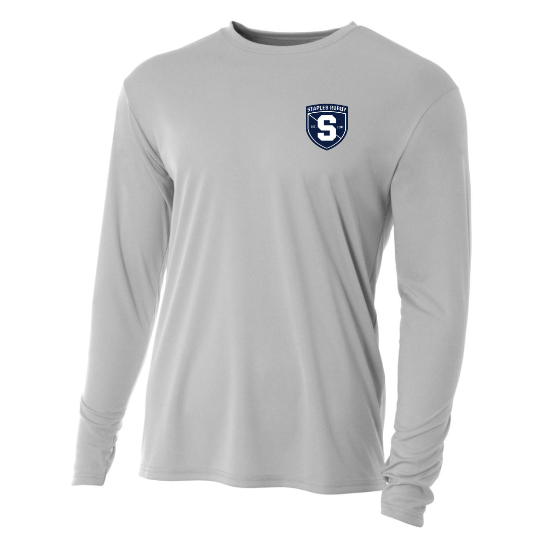 Staples Rugby Performance Long Sleeve Logowear Staples Rugby Silver Adult S 