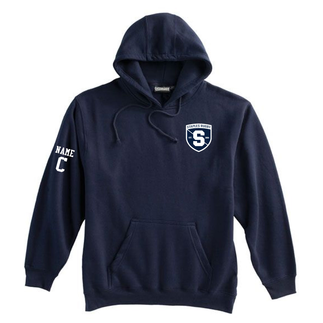 Staples Rugby Hooded Sweatshirt Logowear Staples Rugby Navy Adult XS 