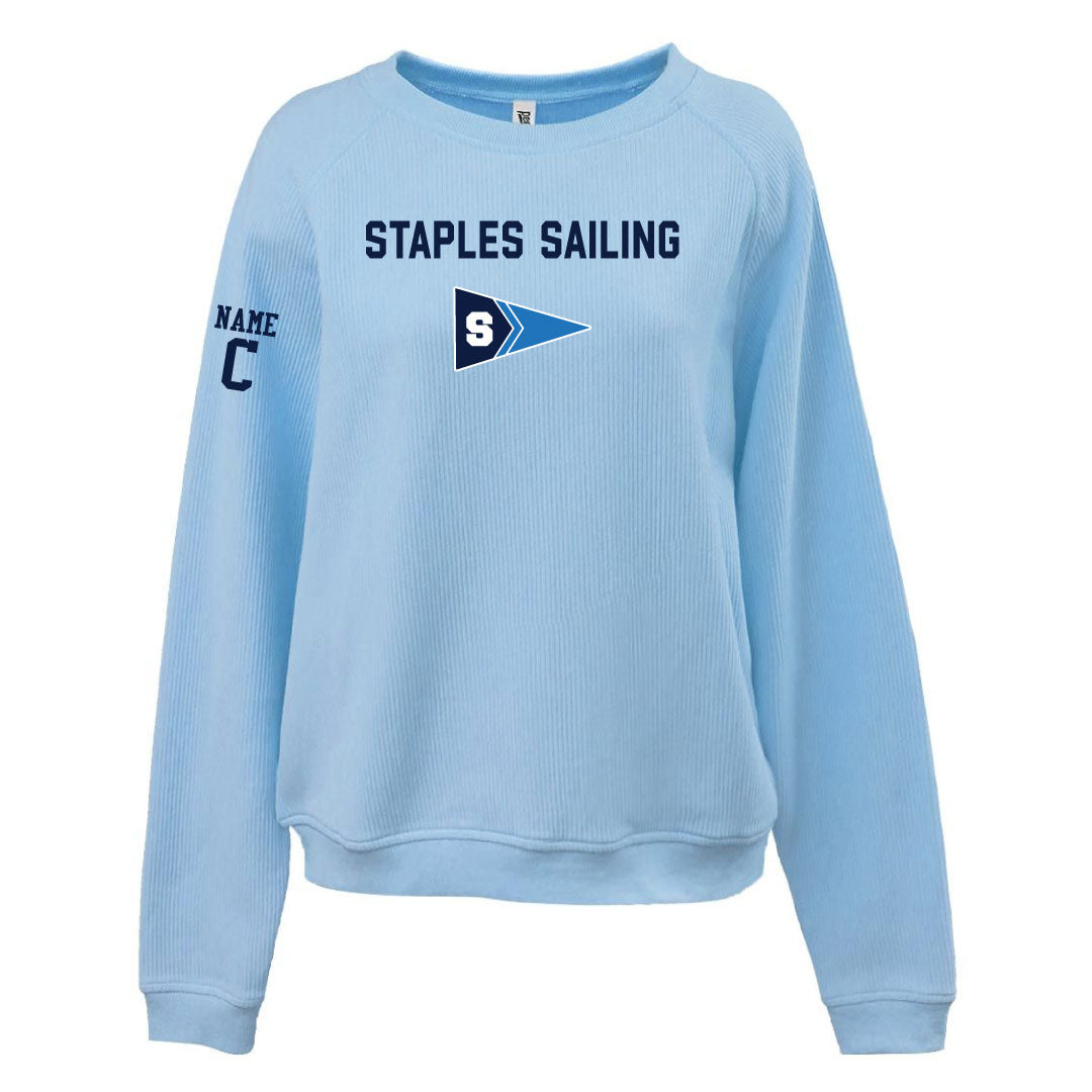 Staples Sailing Ladies Cord Crew Logowear Staples Sailing Ladies XS