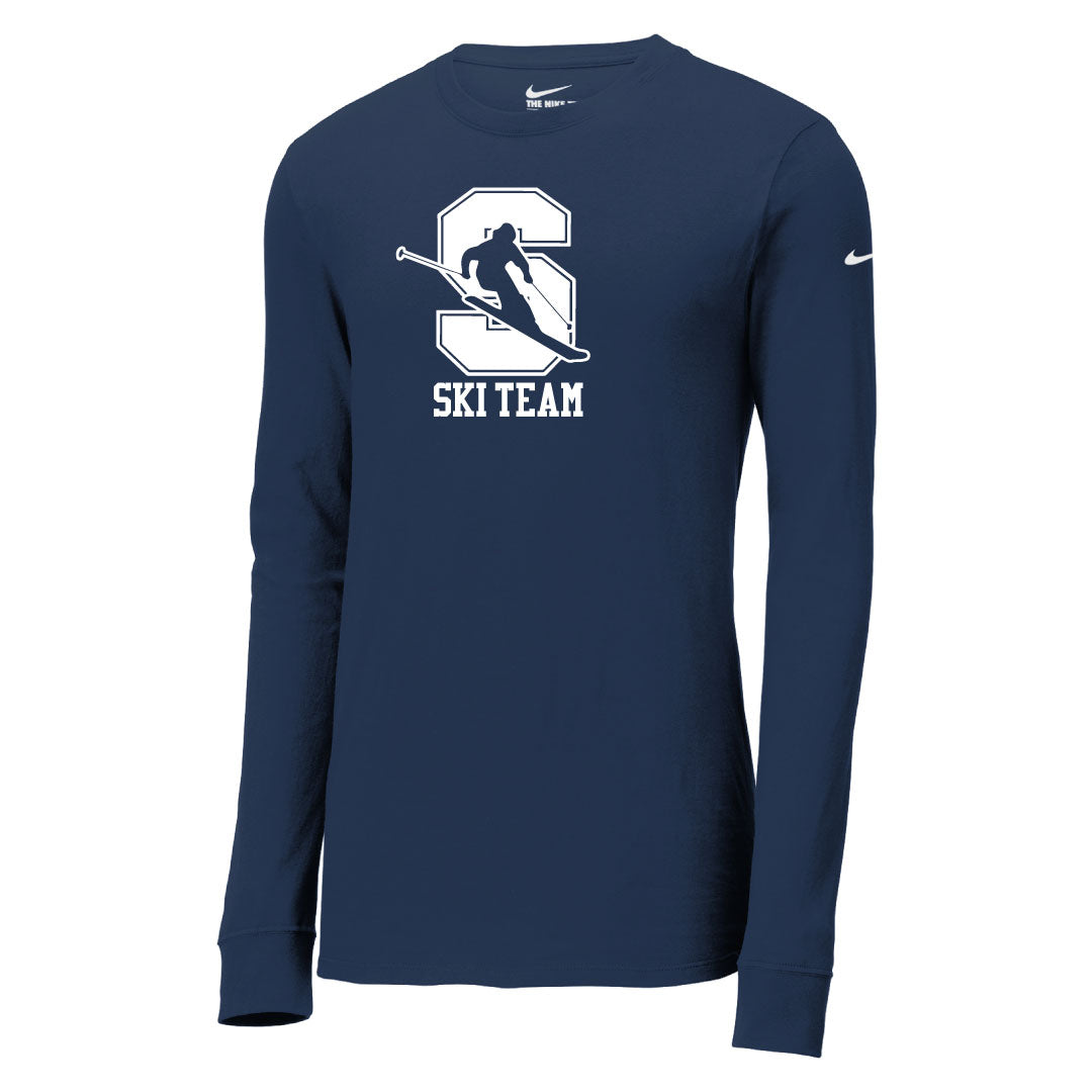 Staples Ski Nike L/S Performance Logowear Staples Ski Navy Adult XS