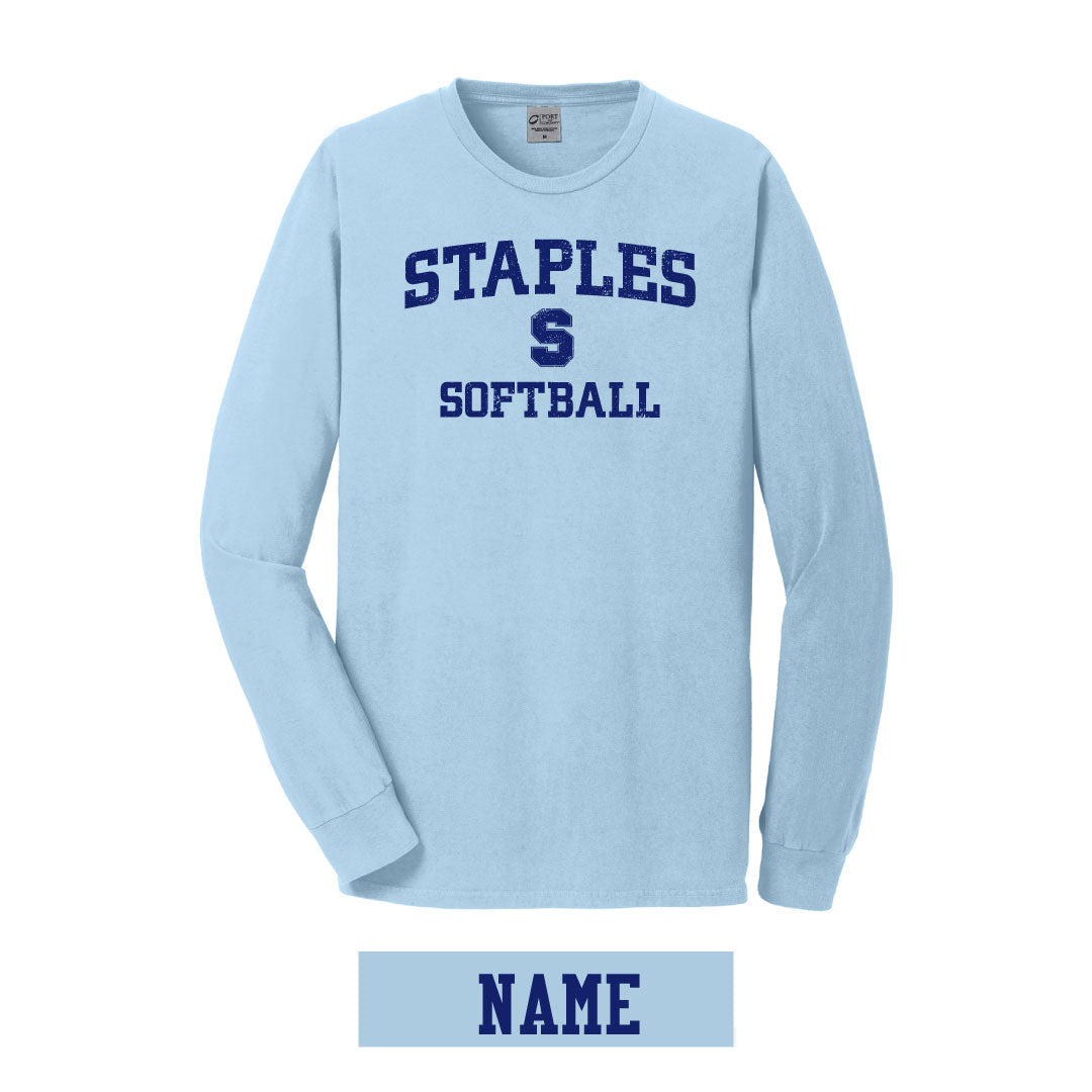 Staples Softball Beach Washed Cotton Tee