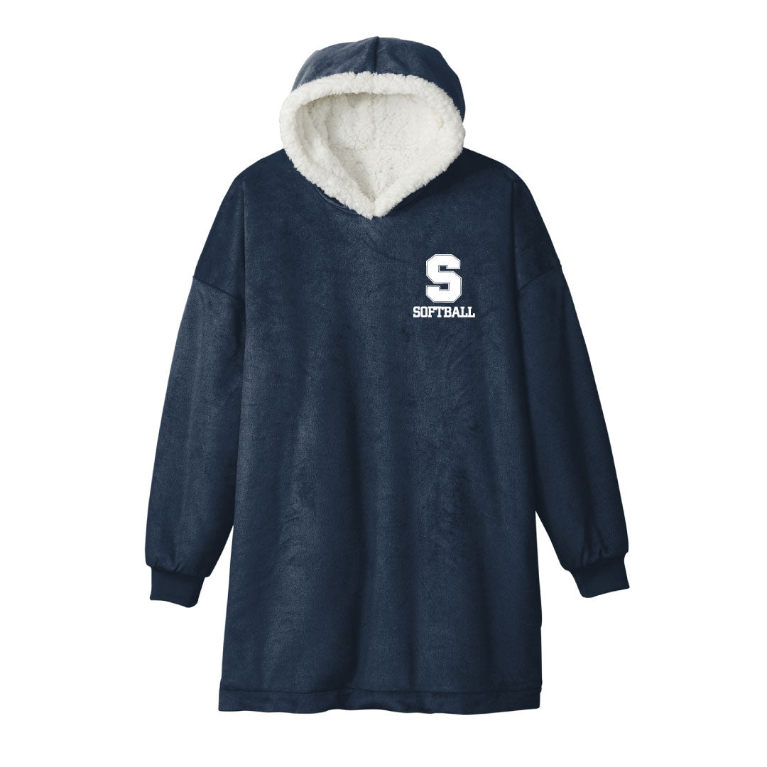 Staples Softball Hooded Sherpa Wearable Blanket