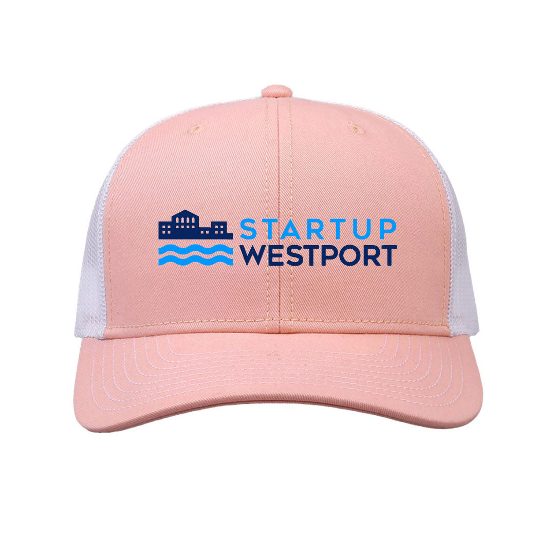 Startup Westport Trucker Hat Logowear Startup Westport Pink/White