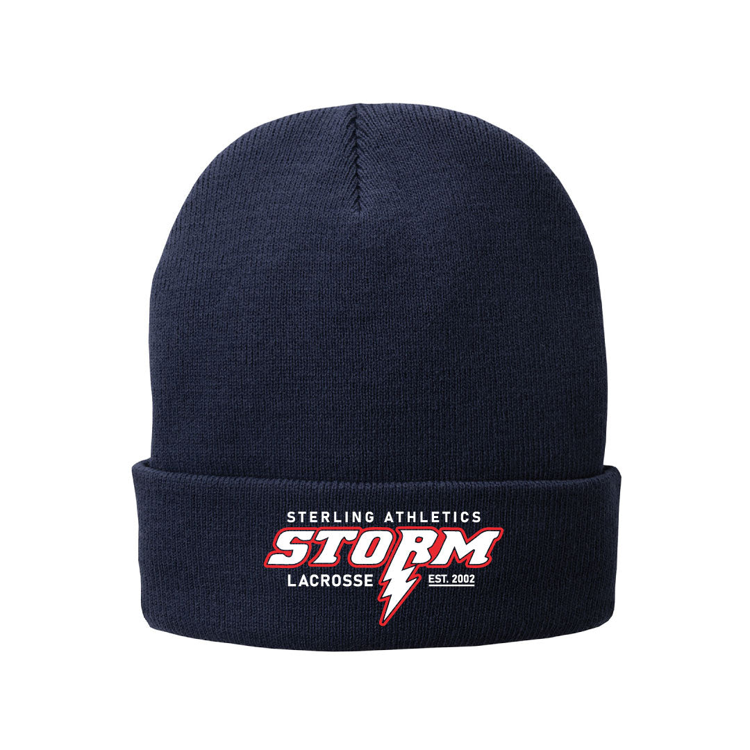 Storm Lacrosse Fleece Lined Beanie Logowear Storm Lacrosse   