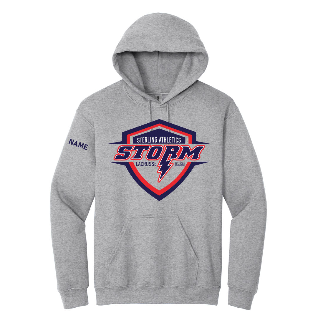 Storm Lacrosse Hooded Sweathirt Logowear Storm Lacrosse Grey Youth S 