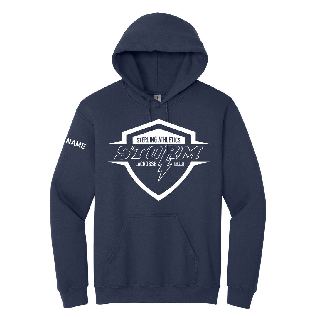 Storm Lacrosse Hooded Sweathirt Logowear Storm Lacrosse Navy Youth S 