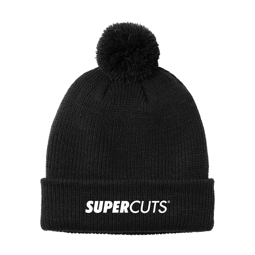 SuperCuts Pom Beanie Logowear Super Cuts