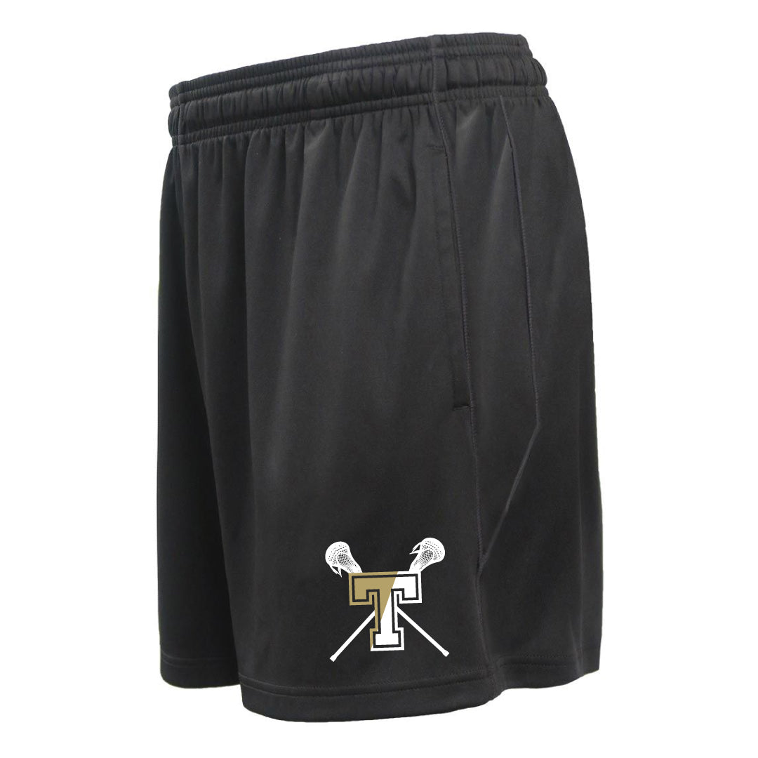 THS Boys Lacrosse Pocketed 5" Shorts Logowear THS Boys Lacrosse Black Adult XS 