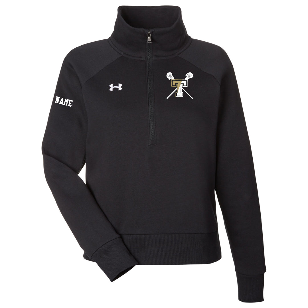 THS Boys Lacrosse UA Fleece 1/4 Zip Logowear THS Boys Lacrosse Black Ladies XS 