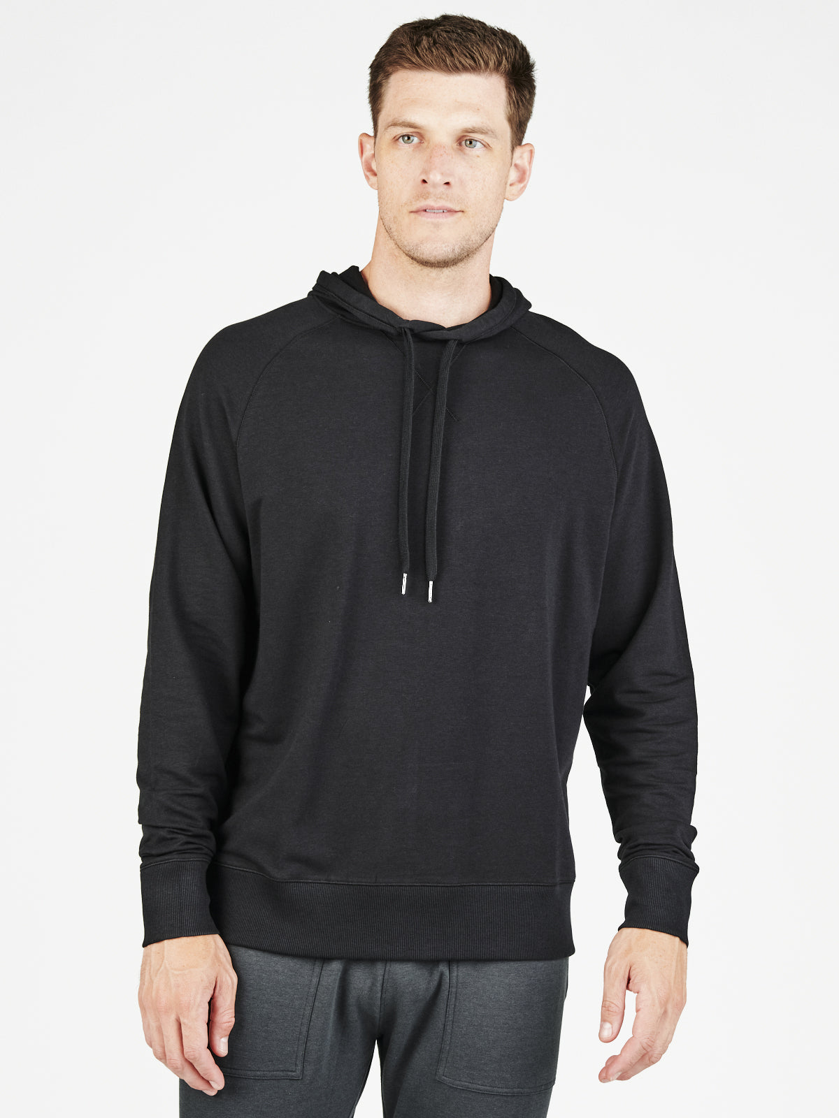 Tasc Men's Varsity French Terry Hoodie Apparel Tasc Black-001 Small 