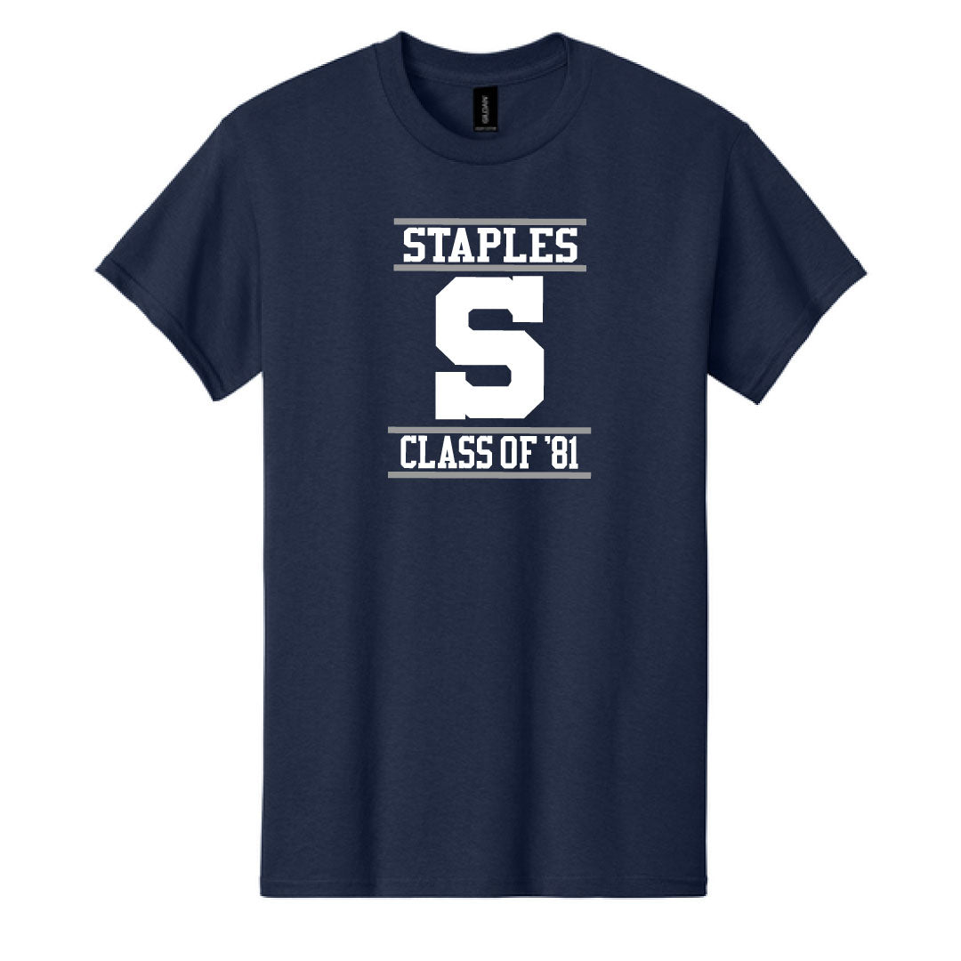 Staples High School Class of 81 Cotton Tee