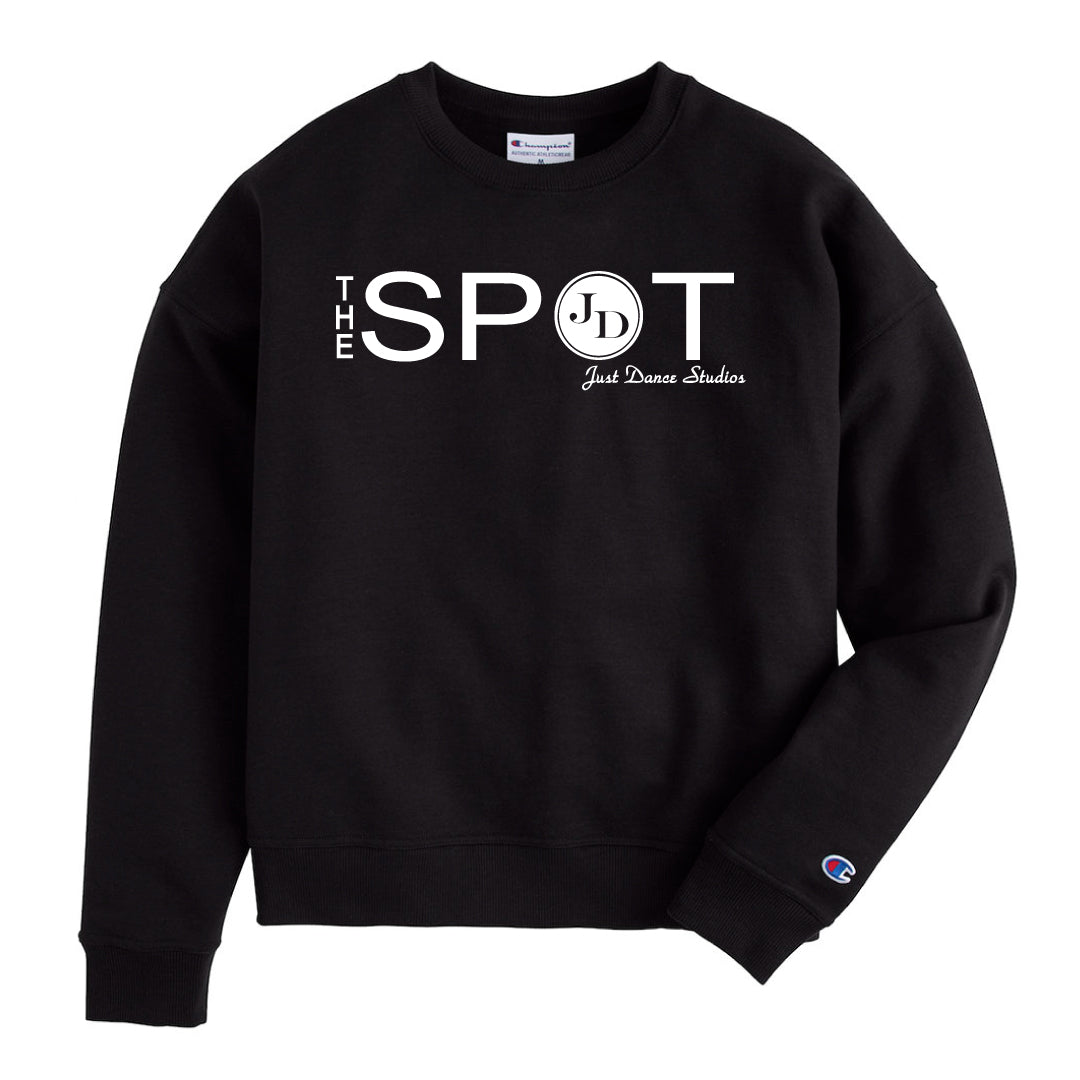 The Spot Dance Champion Crop Crewneck Logowear The Spot Just Dance Black Ladies S 