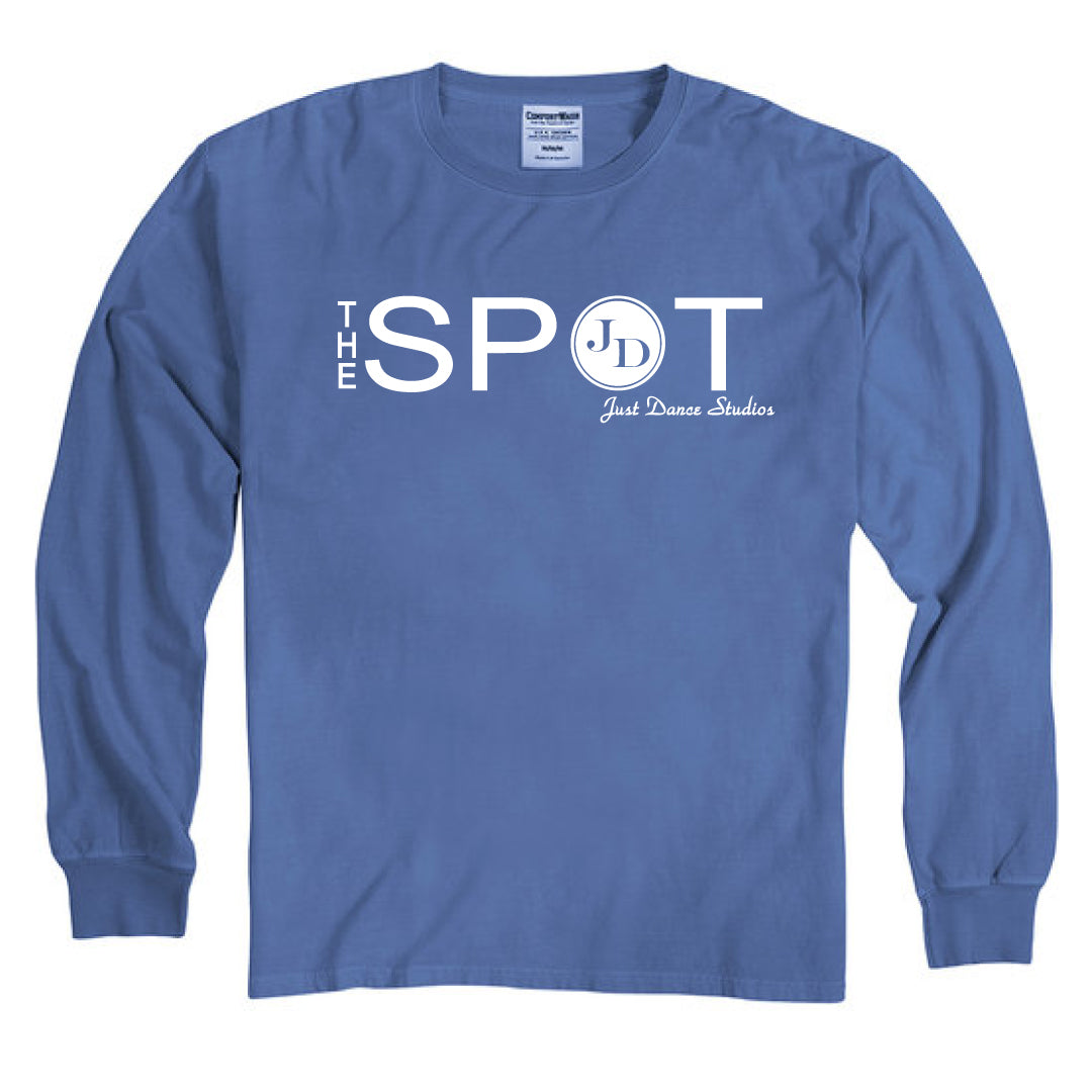 The Spot Dance Washed Cotton Long Sleeve Logowear The Spot Just Dance Forte Blue Youth M 