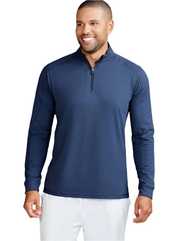 Tasc Mens Carrollton Lightweight Quarter Zip Apparel Tasc Classic Navy Small 