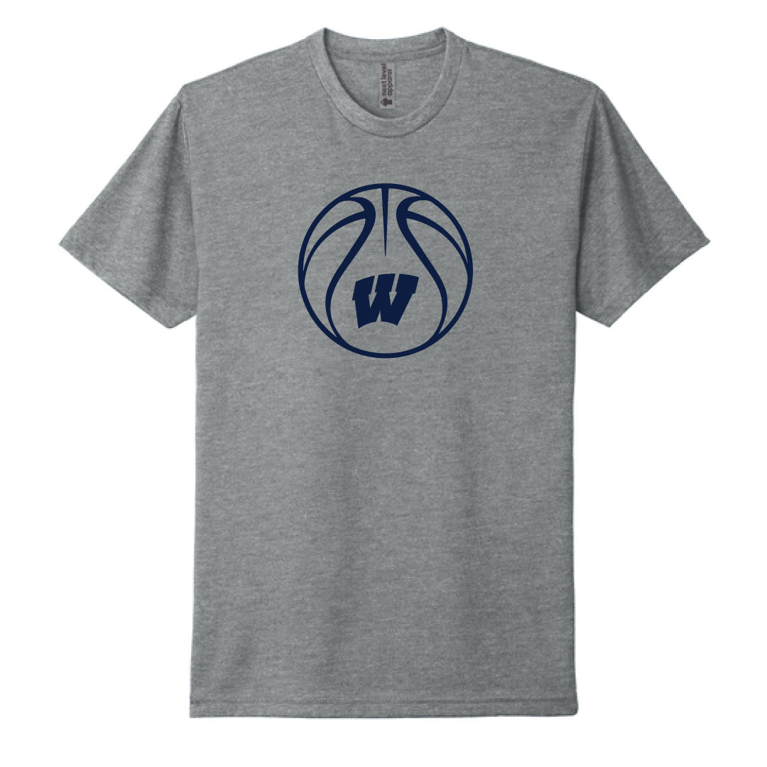 Westport Basketball Tri Blend Tee Logowear Westport Basketball W Basketball Dark Heather Youth S