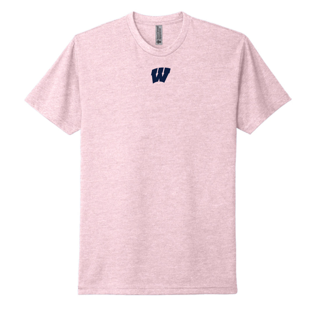 Westport Basketball Tri Blend Tee Logowear Westport Basketball W Lt Pink Adult XS