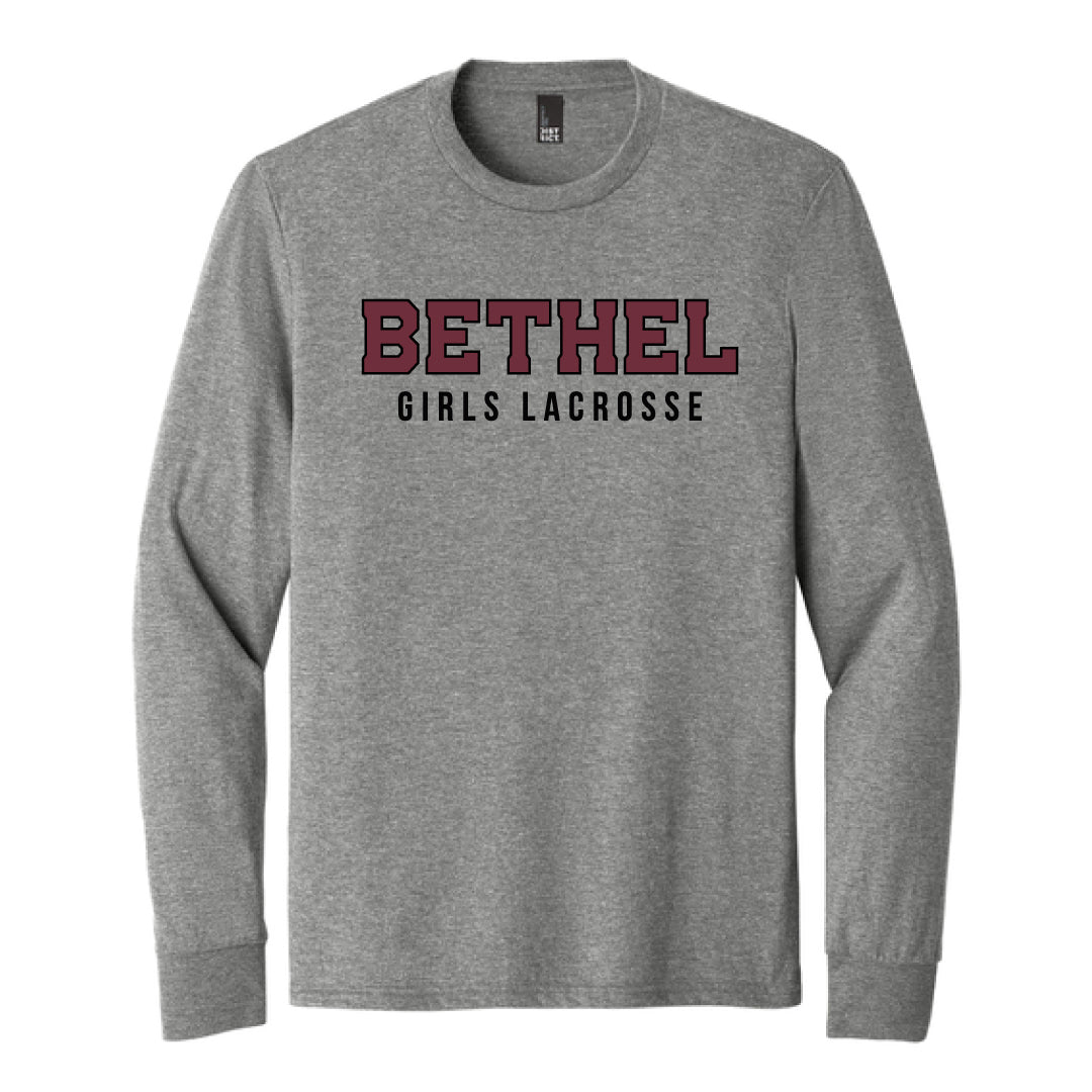 Bethel Girls Lacrosse Long Sleeve Tri Blend