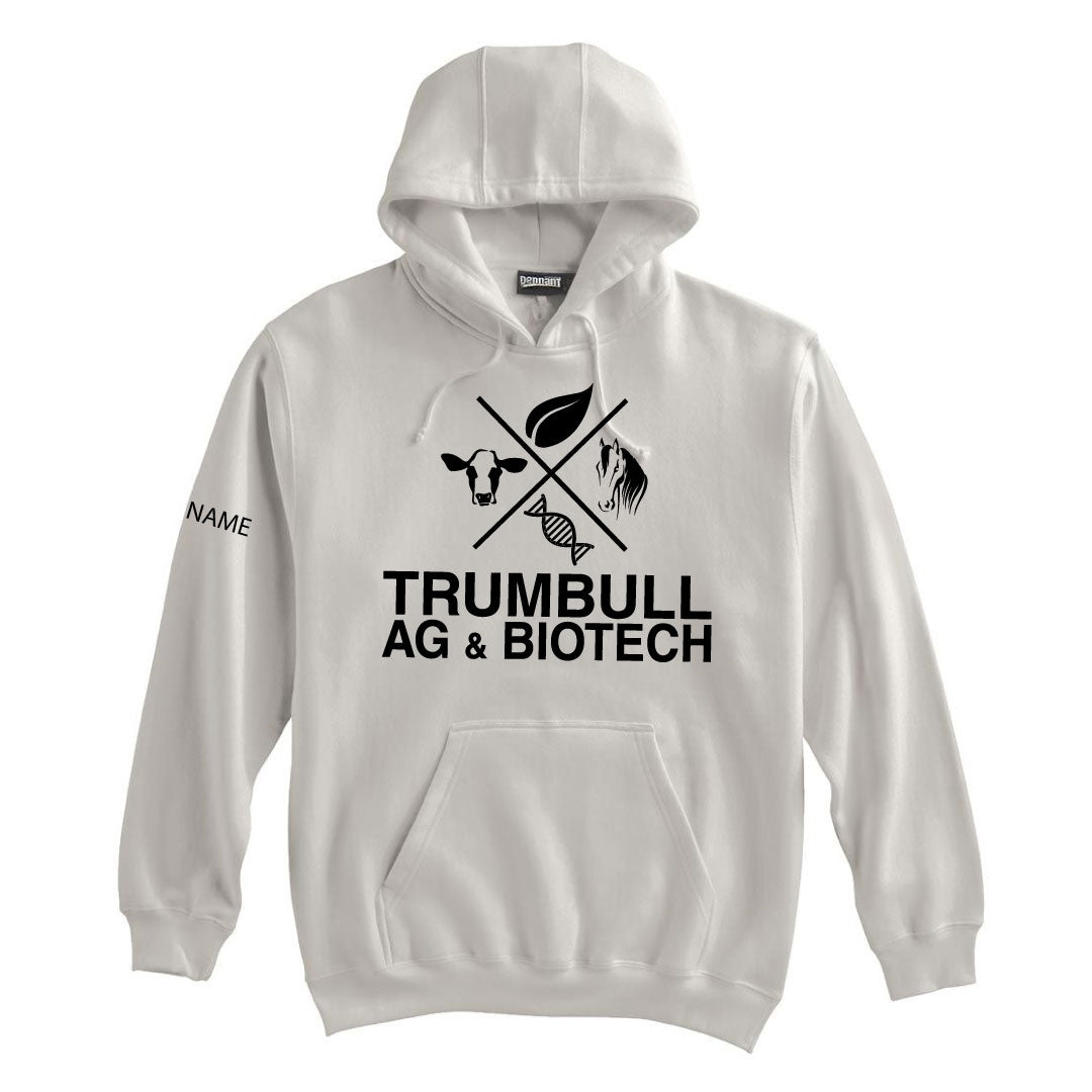 Trumbull Ag and Biotech Hooded Sweatshirt Logowear Trumbull Ag & Biotech Bone Adult XS 