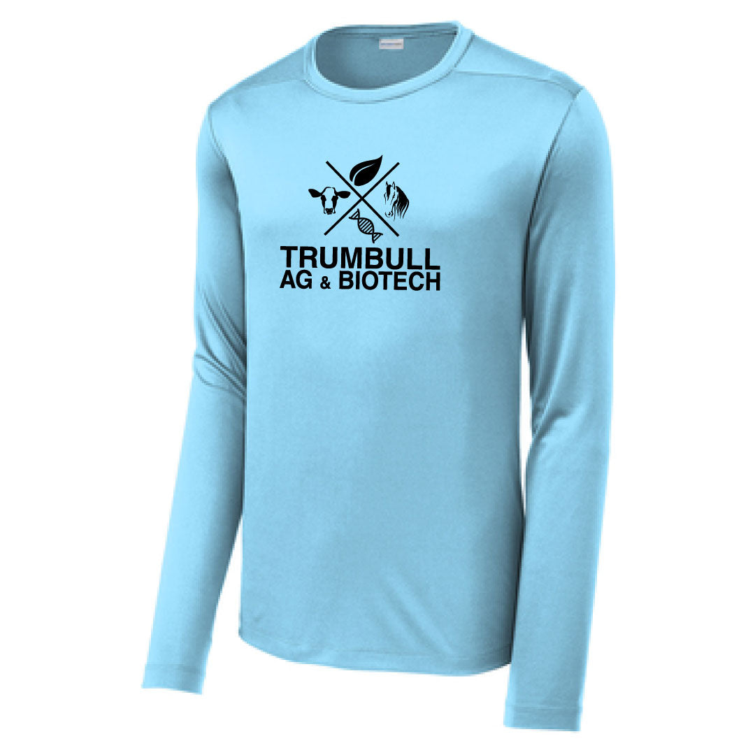 Trumbull Ag and Biotech UV Long Sleeve Logowear Trumbull Ag & Biotech Light blue Adult S 