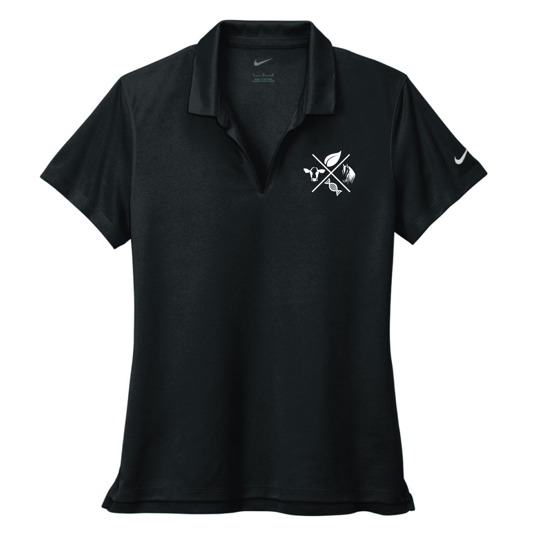 Trumbull Ag and Biotech Nike Dri Fit Polo Logowear Trumbull Ag & Biotech Black Ladies XS