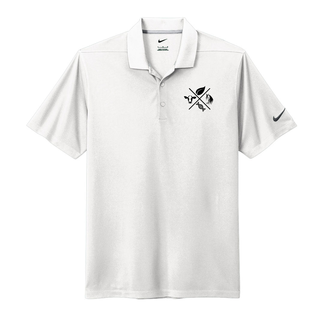 Trumbull Ag and Biotech Nike Dri Fit Polo Logowear Trumbull Ag & Biotech White Mens S
