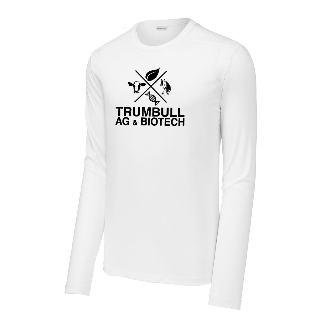 Trumbull Ag and Biotech UV Long Sleeve Logowear Trumbull Ag & Biotech White Adult S