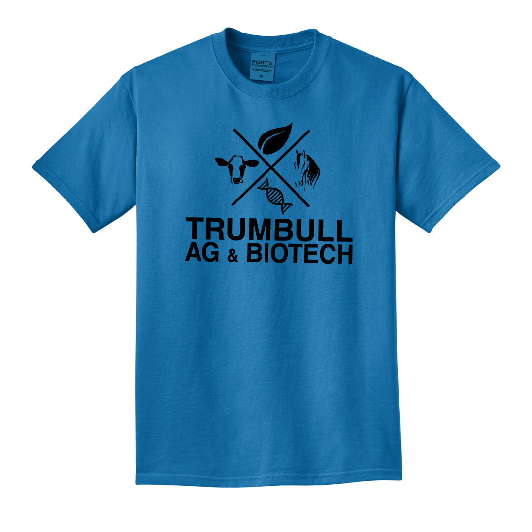 Trumbull Ag and Biotech Comfort Wash Tee Logowear Trumbull Ag & Biotech Blue Moon Adult S 