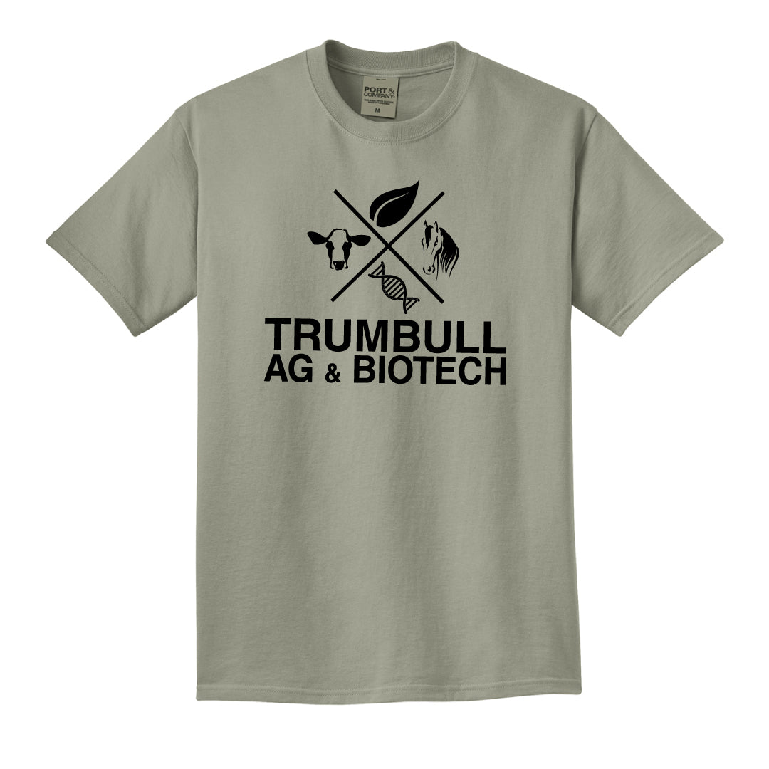 Trumbull Ag and Biotech Comfort Wash Tee Logowear Trumbull Ag & Biotech Walnut Adult S 