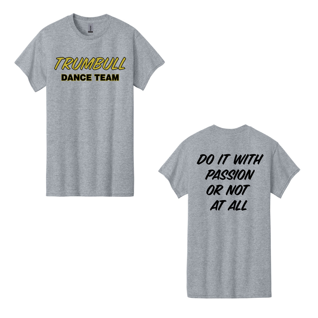 Trumbull Dance Cotton T-Shirt Logowear ASF Sports & Outdoors Small Grey Heather