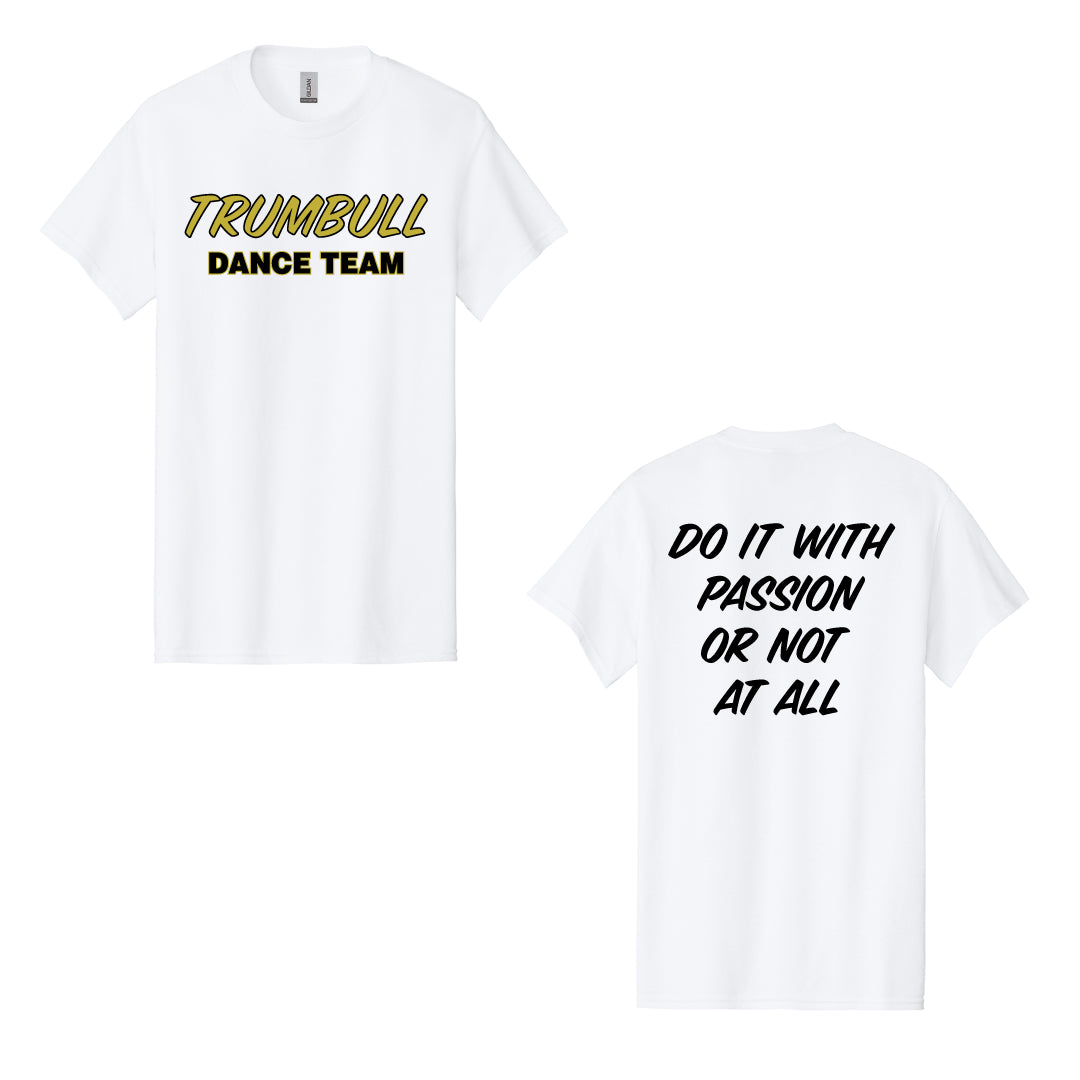 Trumbull Dance Cotton T-Shirt Logowear ASF Sports & Outdoors Small White
