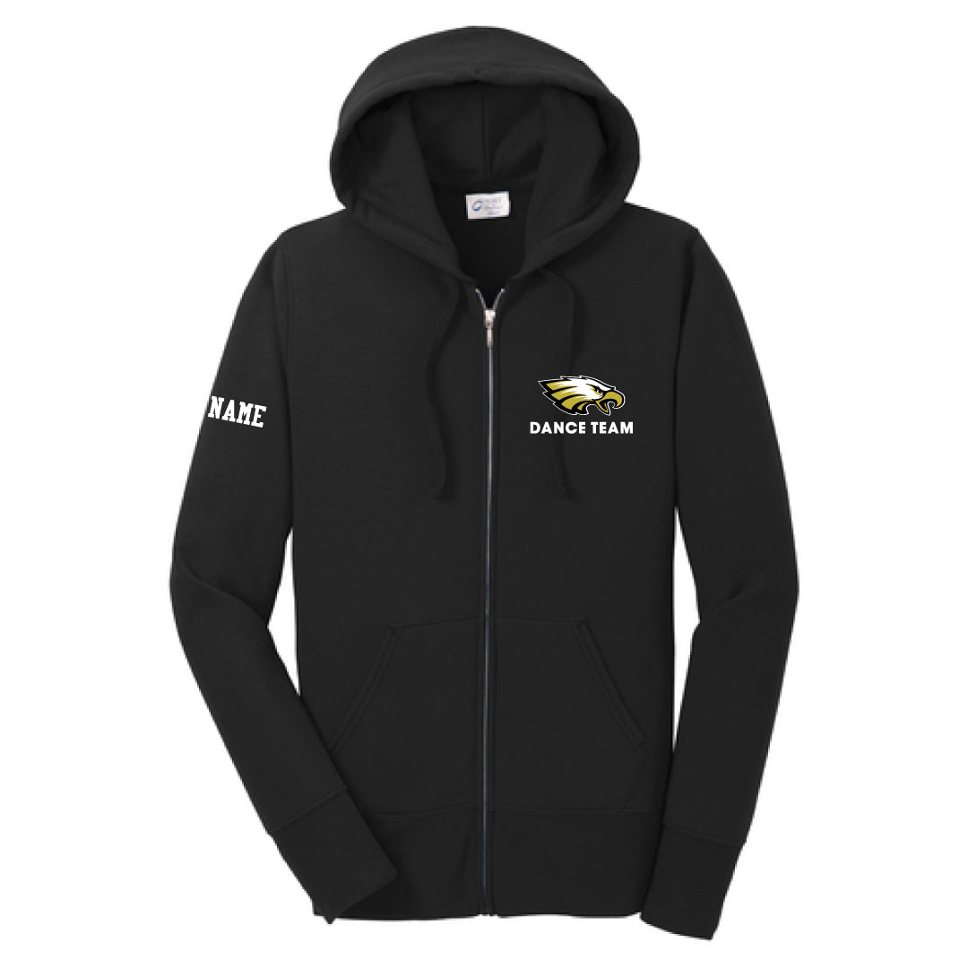 Trumbull Dance Full Zip Hooded Sweathirt Logowear ASF Sports & Outdoors Ladies XS Black
