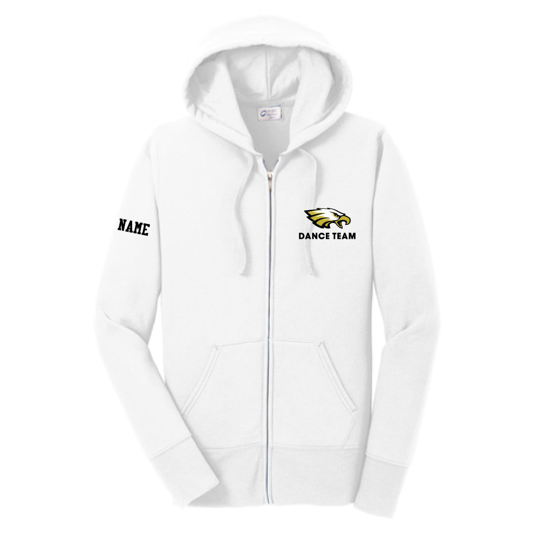 Trumbull Dance Full Zip Hooded Sweathirt Logowear ASF Sports & Outdoors Ladies XS White