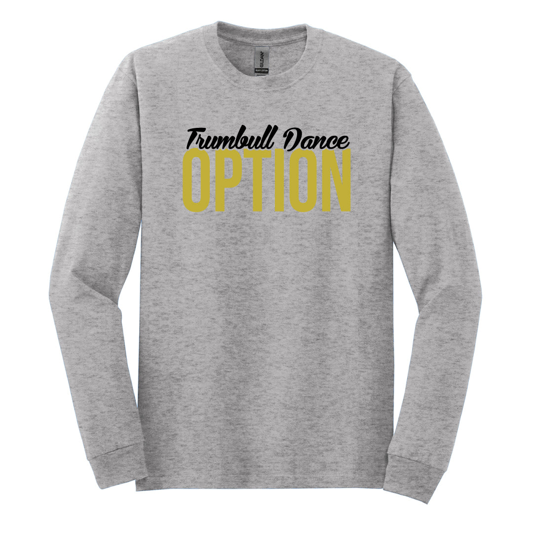 Trumbull Dance Parents Long Sleeve T-Shirt Logowear ASF Sports & Outdoors Small Grey Heather