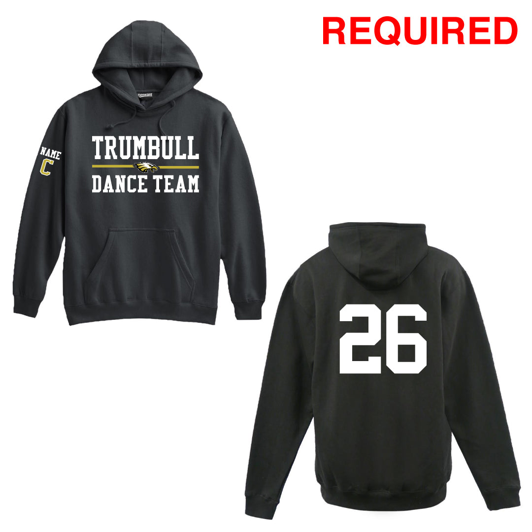 Trumbull Dance Black Hooded Sweatshirt Logowear ASF Sports & Outdoors XS