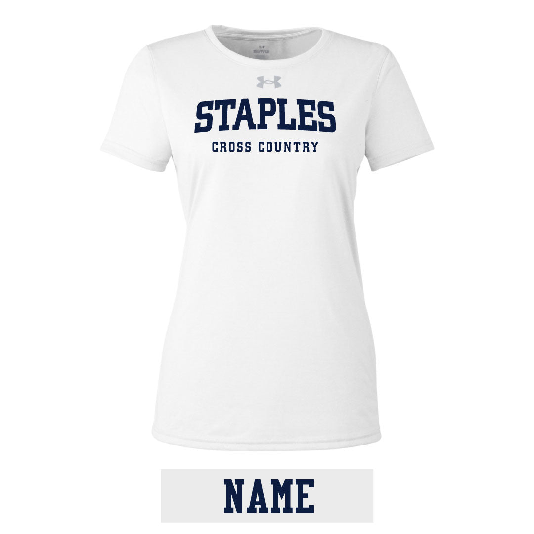 Staples Girls XC UA Short Sleeve Performance Shirt Logowear Staples Girls Cross Country Ladies XS