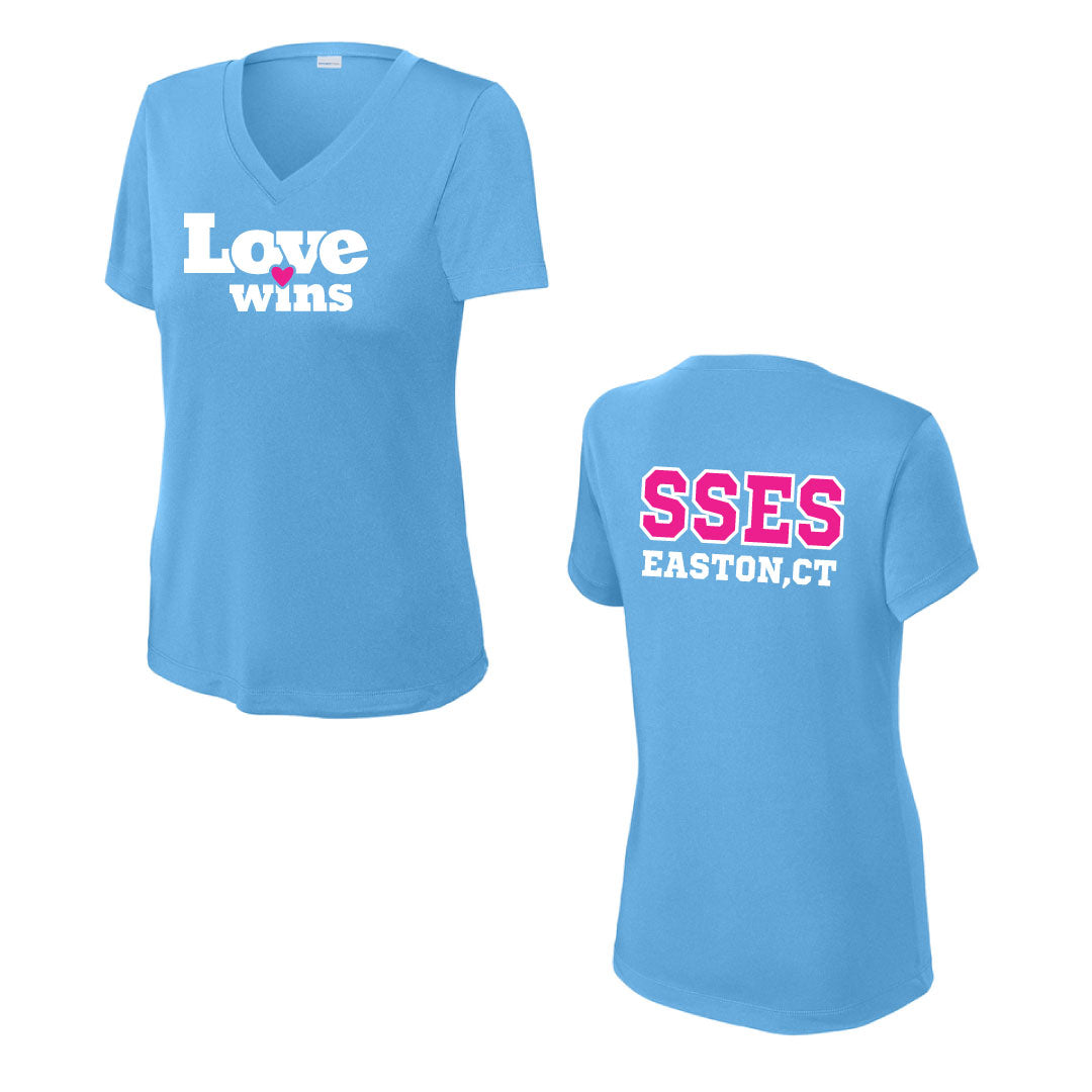 SSES Viki Soto 5K Ladies Performance V-Neck Tee Logowear Viki Soto 5K Carolina Ladies XS
