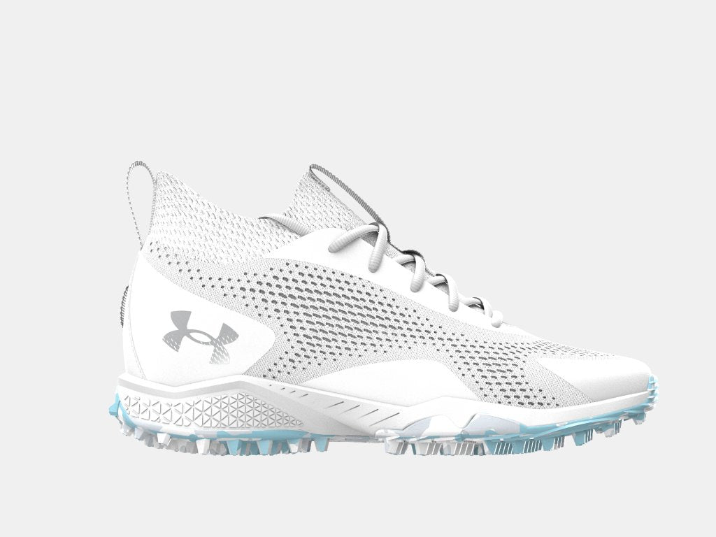 Under Armour Women's Glory 2 Turf Shoes Footwear Under Armour White/White/Silver-100 5.5 
