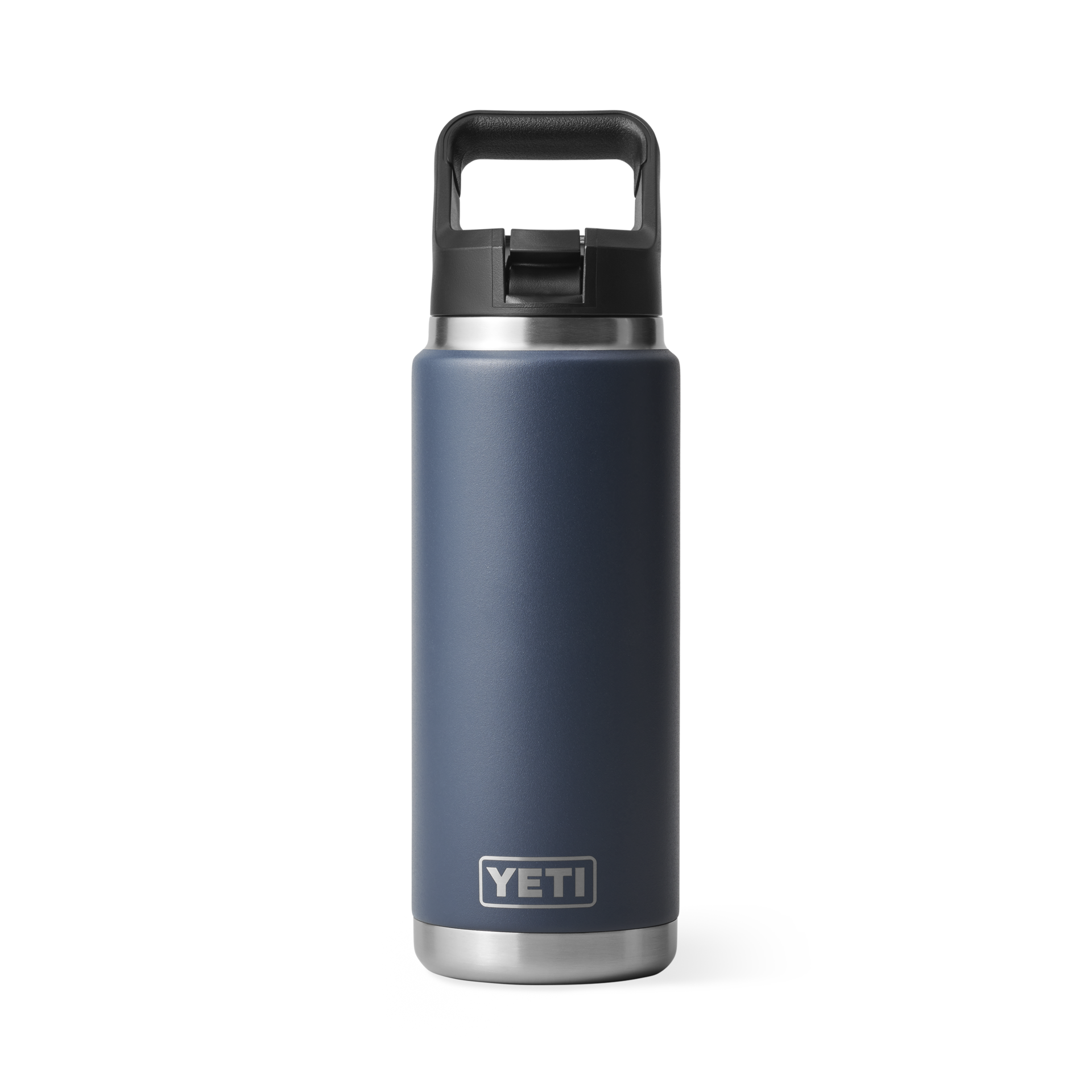 Yeti 26 oz Rambler Bottle w/Straw Cap Accessories Yeti Navy
