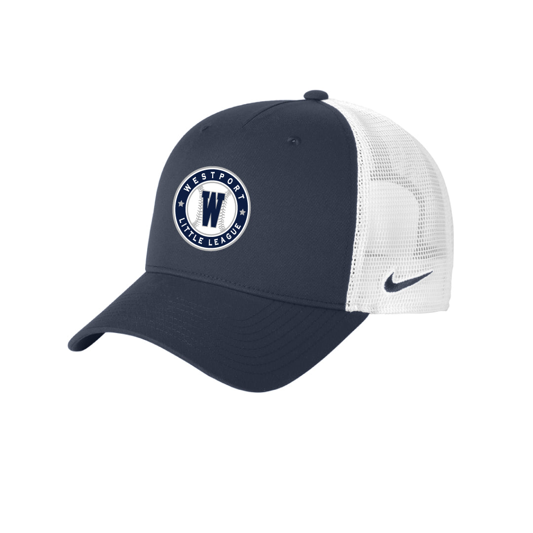 Westport LL Baseball Nike Snap Back Mesh Trucker Hat Logowear Westport Little League Baseball   