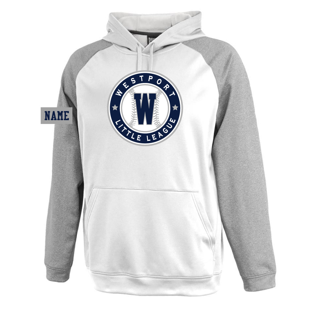 Westport LL Baseball Performance Hoodie Logowear Westport Little League Baseball White Youth M 