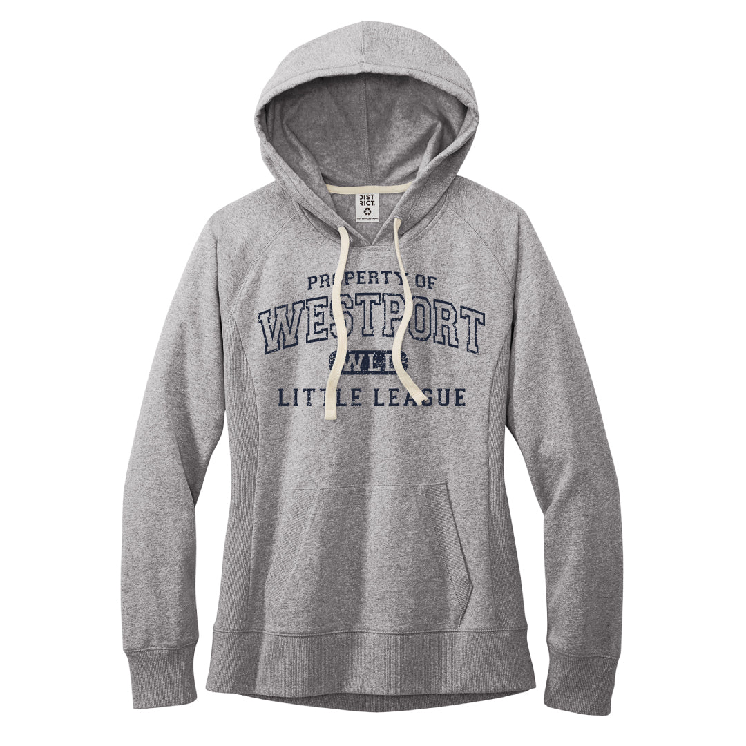 Westport LL Baseball Women's Hoodie Logowear Westport Little League Baseball Lt Heathered Grey Ladies XS