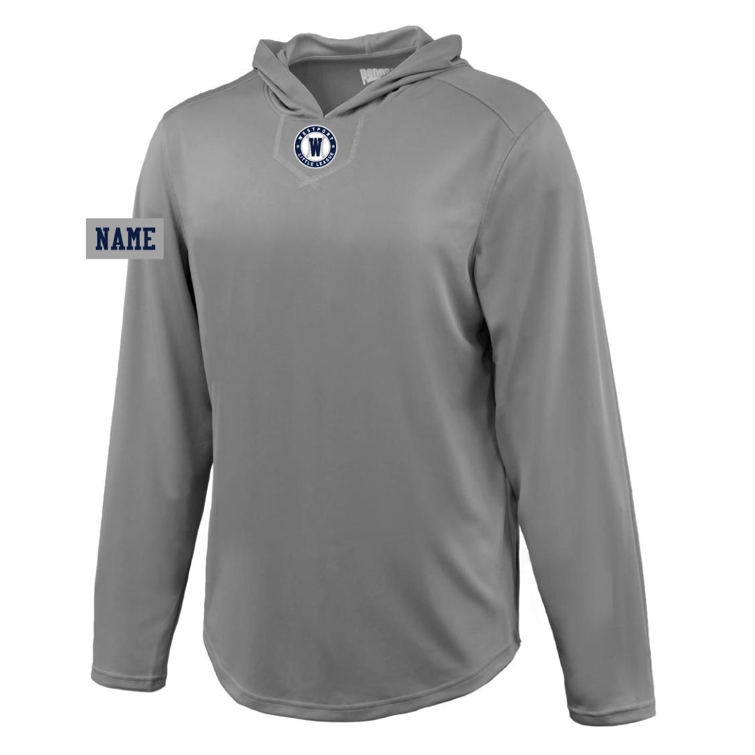 Westport LL Baseball Performance Hoodie Logowear Westport Little League Baseball Grey Youth S