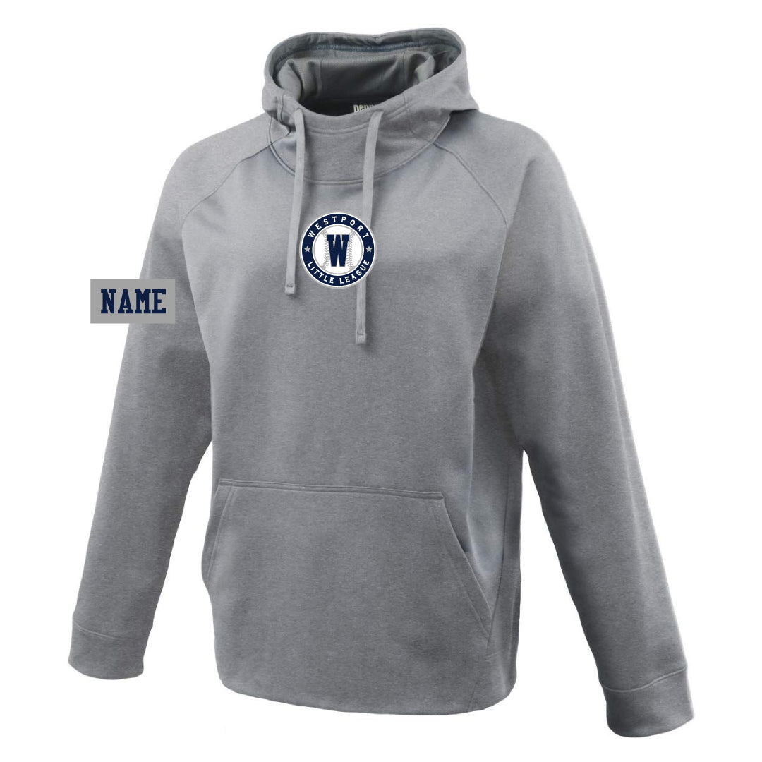 Westport LL Baseball Performance Hoodie Logowear Westport Little League Baseball Grey Youth S