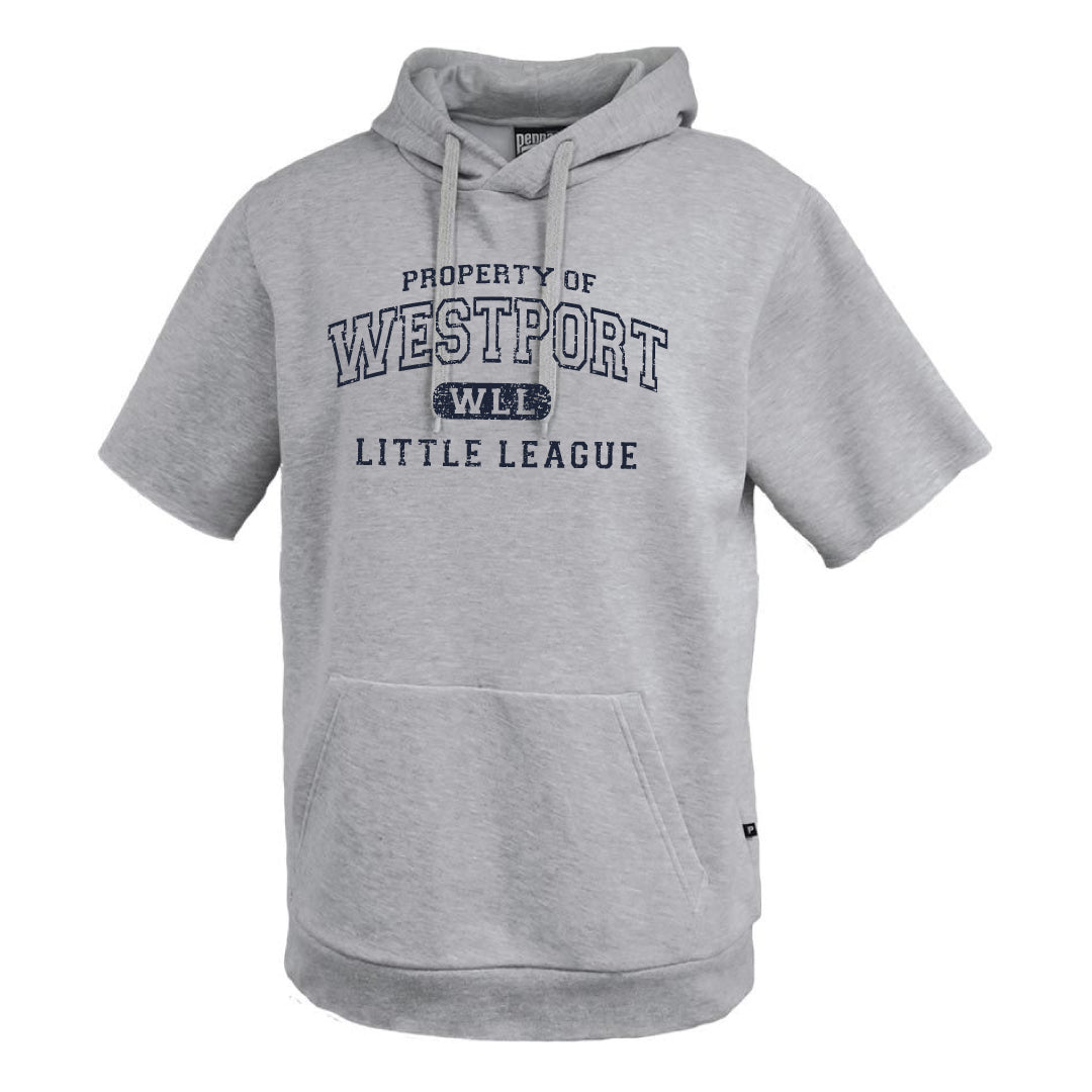 Westport LL Baseball Short Sleeve Fleece Hoodie Logowear Westport Little League Baseball Youth S