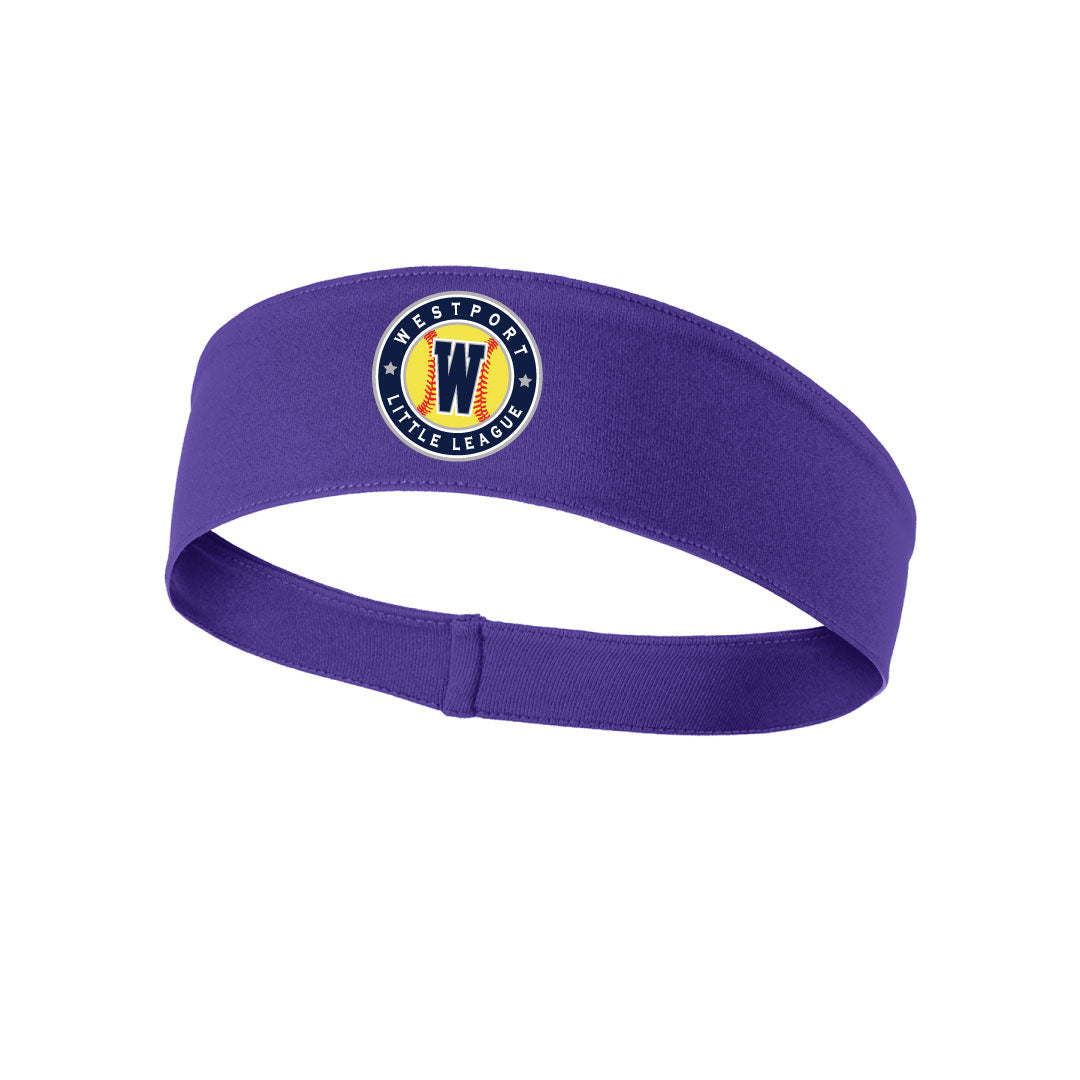 Westport LL Softball Headband Logowear Westport LL Softball Purple  