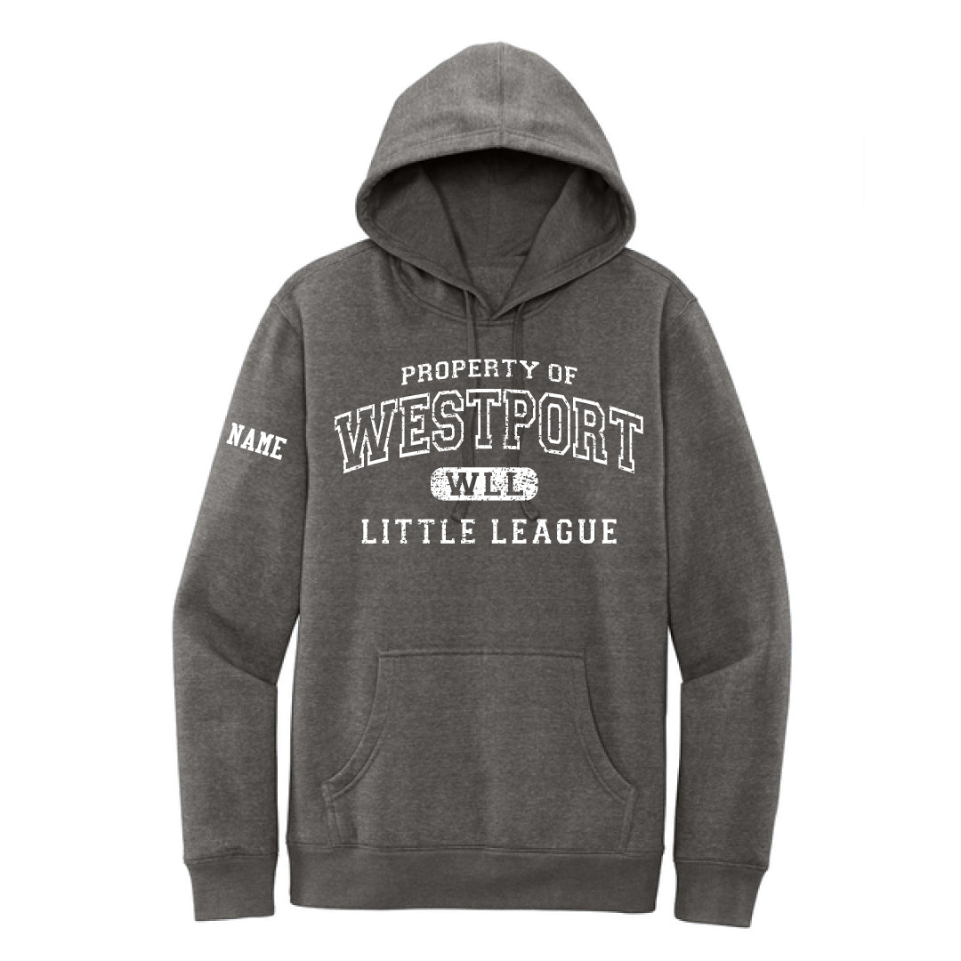 Westport LL Baseball Fleece Hoodie Logowear Westport Little League Baseball Grey Frost Youth XS