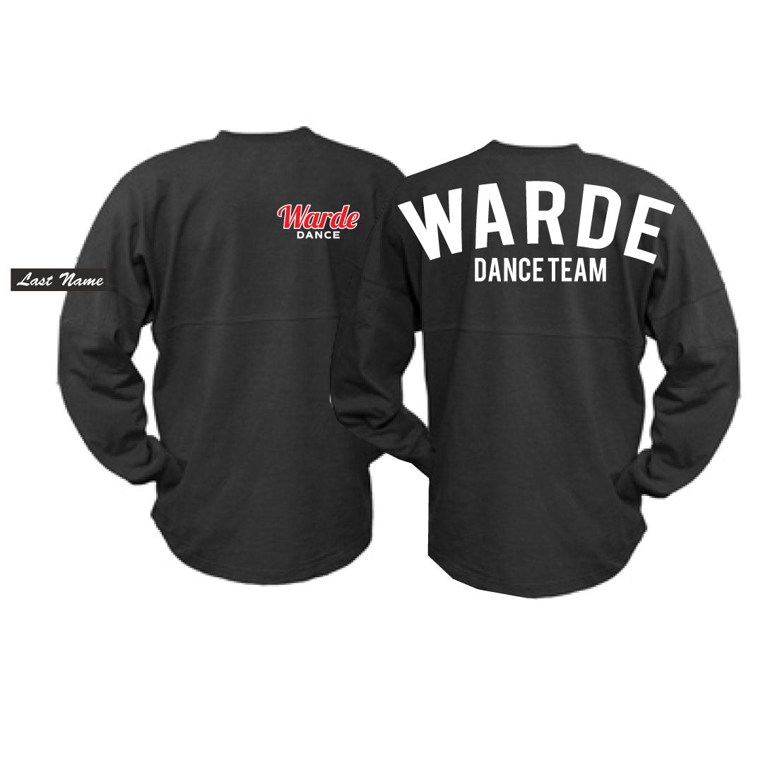 Warde Dance Oversized Spirit Shirt Logowear Warde Dance Black Adult XS 