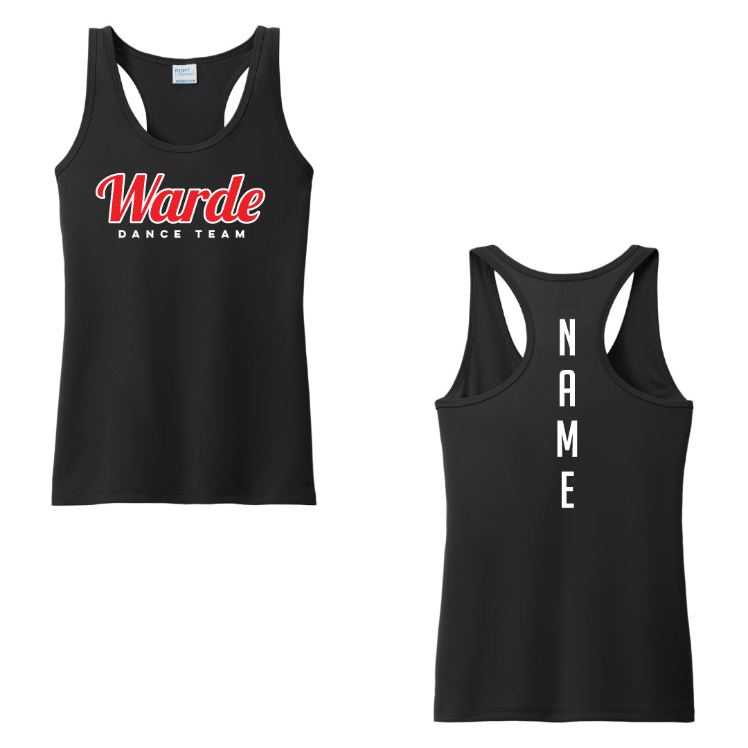 Warde Dance Racerback Performance Tank Logowear Warde Dance Black Ladies XS 